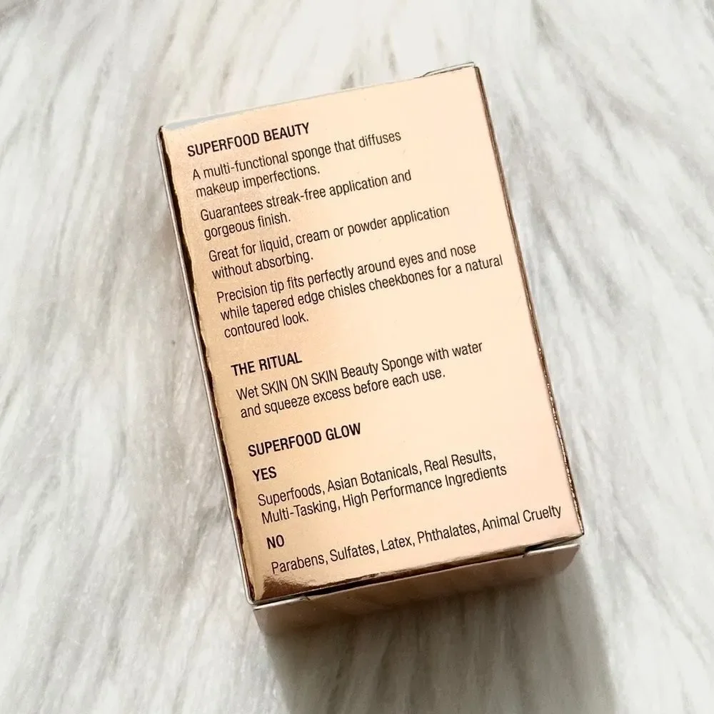 Yensa Skin on Skin Beauty Sponge, New in Box, Makeup Blender Sponge, Makeup Tool